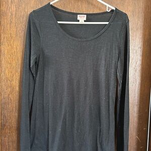 Mossimo Supply Co. Black Long Sleeve Tee